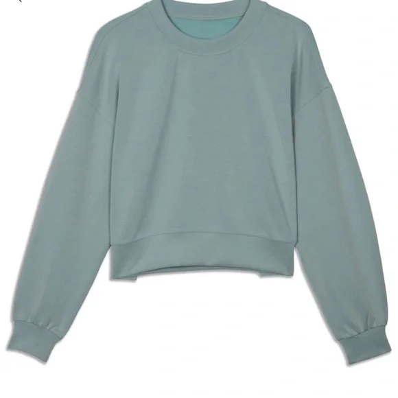 Lululemon Perfectly Oversized Crop Crew Softstreme Sweatshirt - Picture 1 of 9